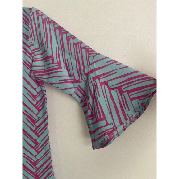 NWT Buckhead Betties "Twill Do Pink" Courtney Dress Bell Sleeve Size S - Picture 6 of 7